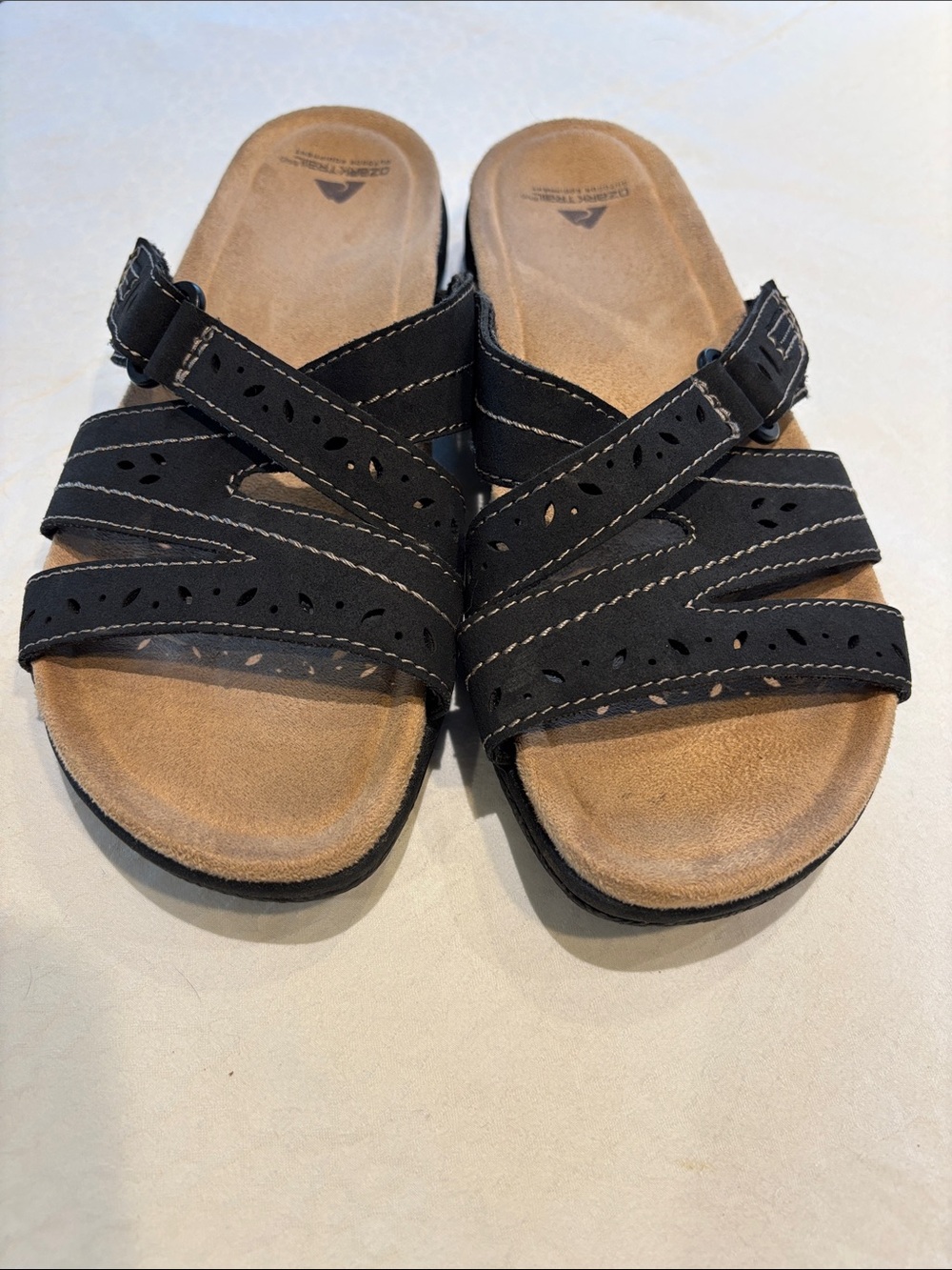 Ozark Trail Women’s Black Multi-Strap Slide Sandals